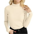 thumbnail image 2 of Mgmyaa Sweaters for Women Crew Neck Long Sleeve Pullover Fall Winter Cozy Sweater Base Layers, 2 of 4
