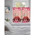 thumbnail image 3 of Pink Mountains 2 Panel Kitchen Curtains for Windows, Modern Aesthetic Cherry Blossoms Cranes Bathroom Privacy Curtain, Home Décor Window Treatment for Bedroom/Living Room 55"x45", 3 of 6