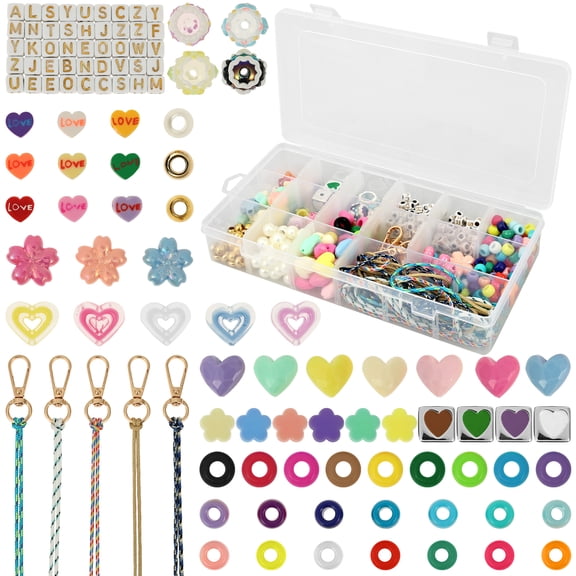 423Pcs Charms Lip Gloss Keychain Making Kit,Unicorn Mermaid Crafts Gifts Set Can Inspires Imagination and Creativity,Jewelry Making Kit Perfect Gifts for Girls 5-12 Years Old