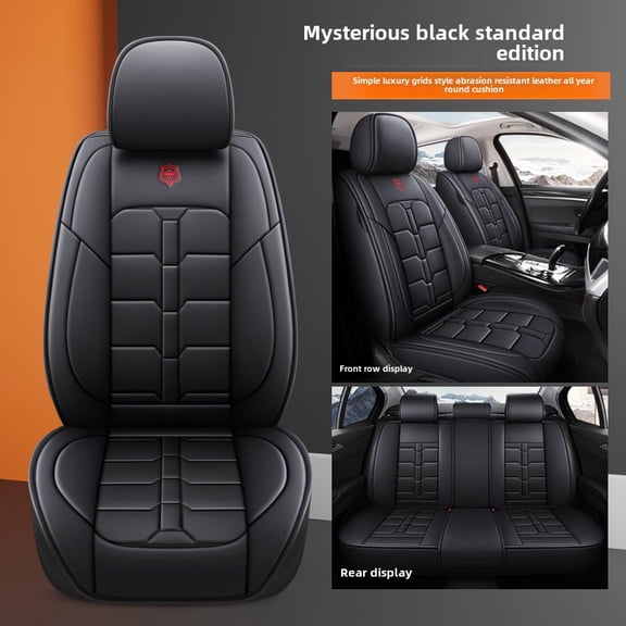 5 Seat Front Rear Leather Car Seat Covers
