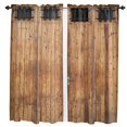 thumbnail image 2 of Vintage Farm Wood Door Rustic Curtains Home Decor Living Room Kitchen Balcony Room Window Curtain Bedroom Patio Decoration, 2 of 6