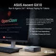 thumbnail image 5 of ASUS Ascent GX10 Personal AI Supercomputer with NVIDIA GB10 Grace Blackwell Superchip, 128GB Unified LPDDR5x Memory, 1TB PCIe G4x4 NVMe SSD, Wi-Fi 7 & Bluetooth, NVIDIA DGX™ OS, 5 of 8