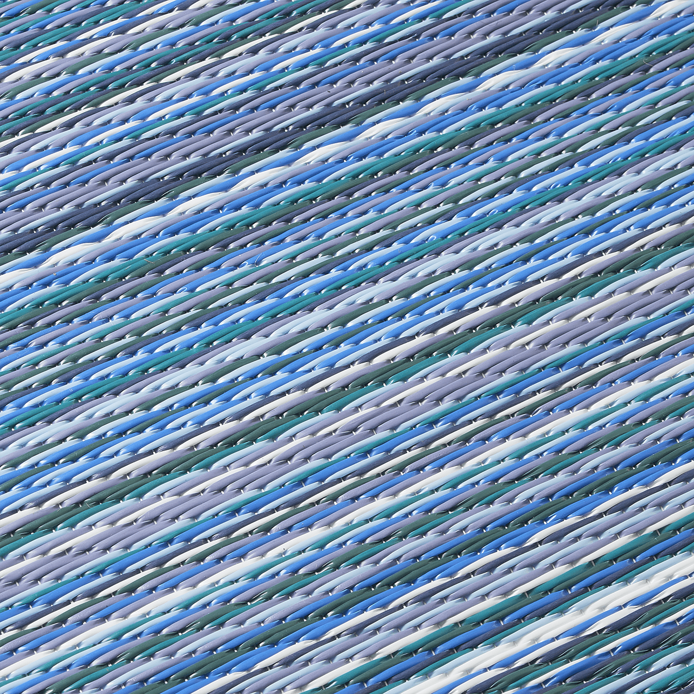 Fab Habitat Outdoor Premium Recycled Plastic Pillow - Waterproof, Fade Resistant - Striped - Patio, Porch, Deck, Balcony - Cancun - Indigo - 20" x 20"