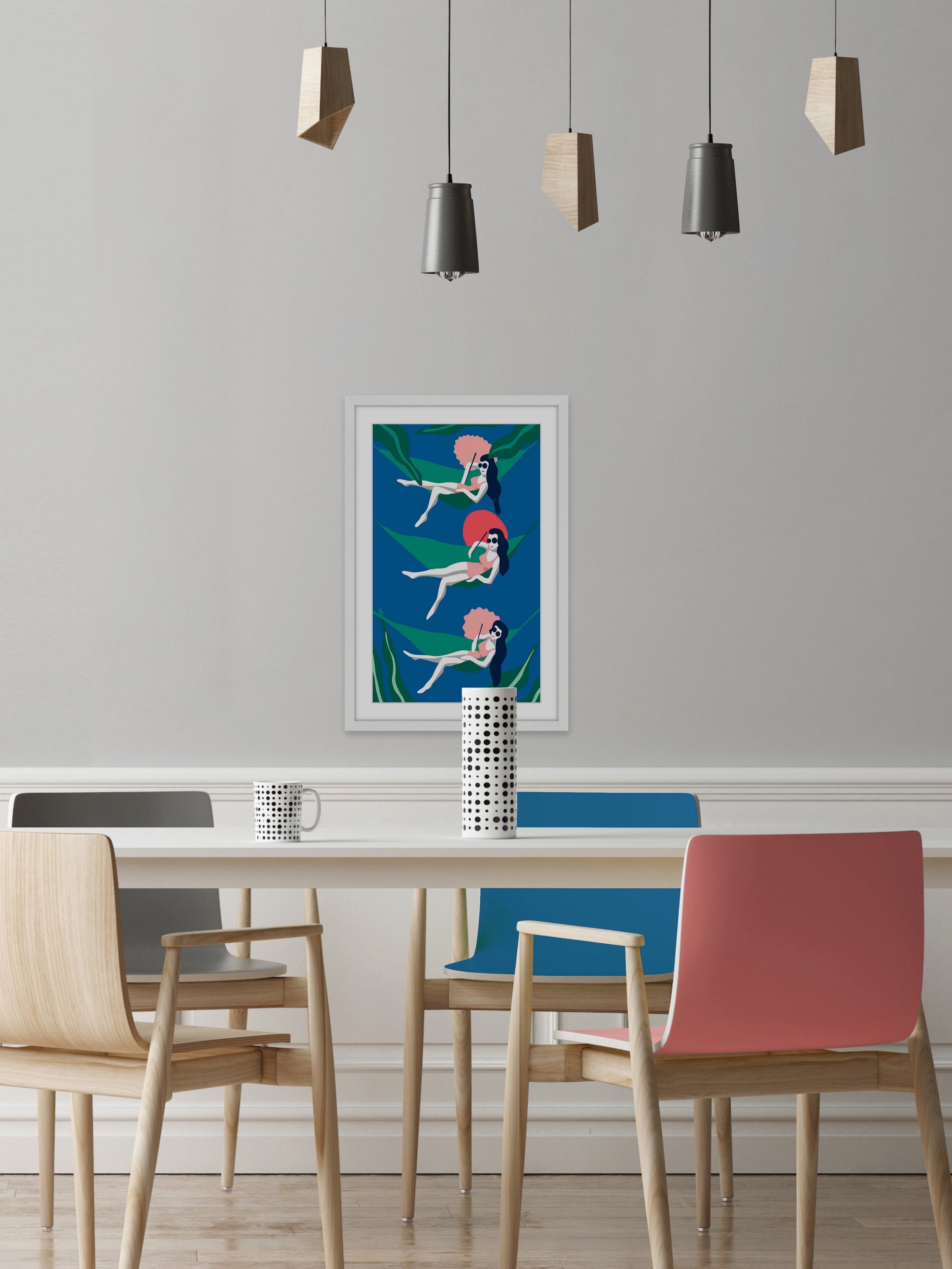 Summer Swing Framed Painting Print
