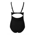 thumbnail image 7 of Rigardu one piece swimsuit women 2023 Plus Size Swimwear V Neck Swimwear Swimwear womens one piece swimsuits Black + 4XL, 7 of 7