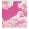 thumbnail image 3 of Ambesonne Coral Shower Curtain, Pink Sunset Clouds, 69"Wx70"L, Pale Coral Pink, 3 of 3