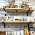 thumbnail image 4 of Floating Iron Wall Shelf Brackets Heavy Duty Simple Design Wall Shelves Suitable for Bookshelf Shoe Rack  1PCS 20*4*15cm, 4 of 8