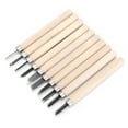 thumbnail image 3 of Wood Carving Knife,10pcs Wood Carving Knife Carpenter Tool Woodworking Gouges Smooth Operation, 3 of 14