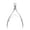 Silver/Pink, variant on Stainless steel double fork dead skin scissors white skin scissors beauty pliers dead skin-white+silver