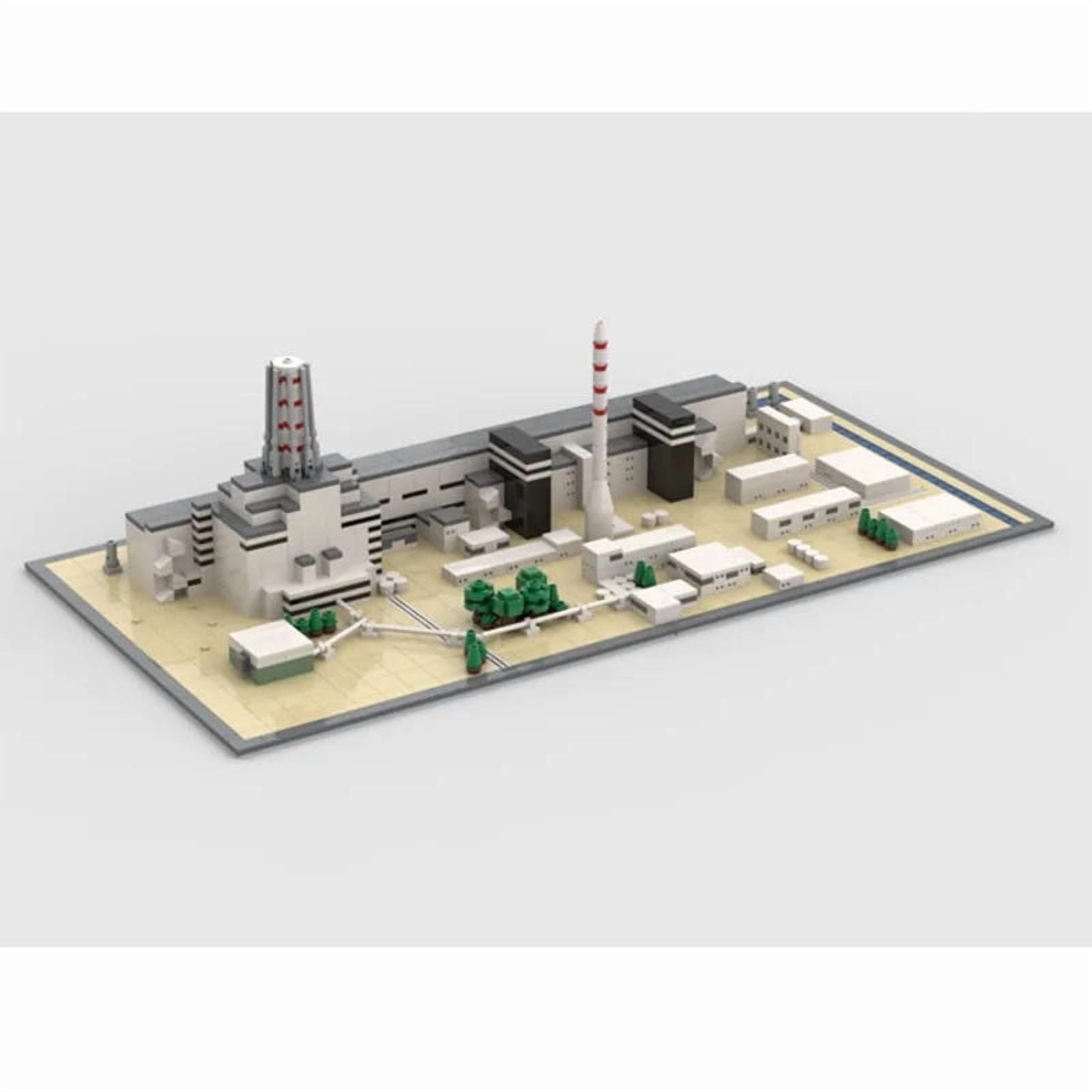 Chernobyl Nuclear Power Plant Building Blocks MOC-124446 Assembly Model Puzzle Bricks Toy Gift Kit 1488pcs