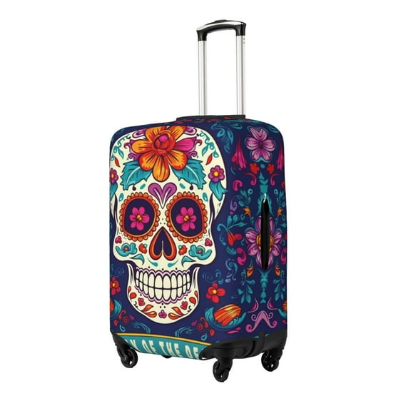 Gukieu Dead Day Party Print Suitcase Protective Cover, Elastic Zipper Buckle Suitcase Protective Cover, Suitable for Travel, Business Trip-Small