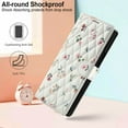 thumbnail image 2 of Wallet Case for Samsung Galaxy Z Fold 7, Flower PU Leather Durable Phone Case Kickstand Flip Case with Card Slots Wrist Strap Pattern Magnetic Closure Protective Case for Galaxy Z Fold 7 - A, 2 of 9