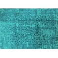 thumbnail image 1 of Ahgly Company Indoor Rectangle Oriental Turquoise Blue Industrial Area Rugs, 7' x 10', 1 of 4