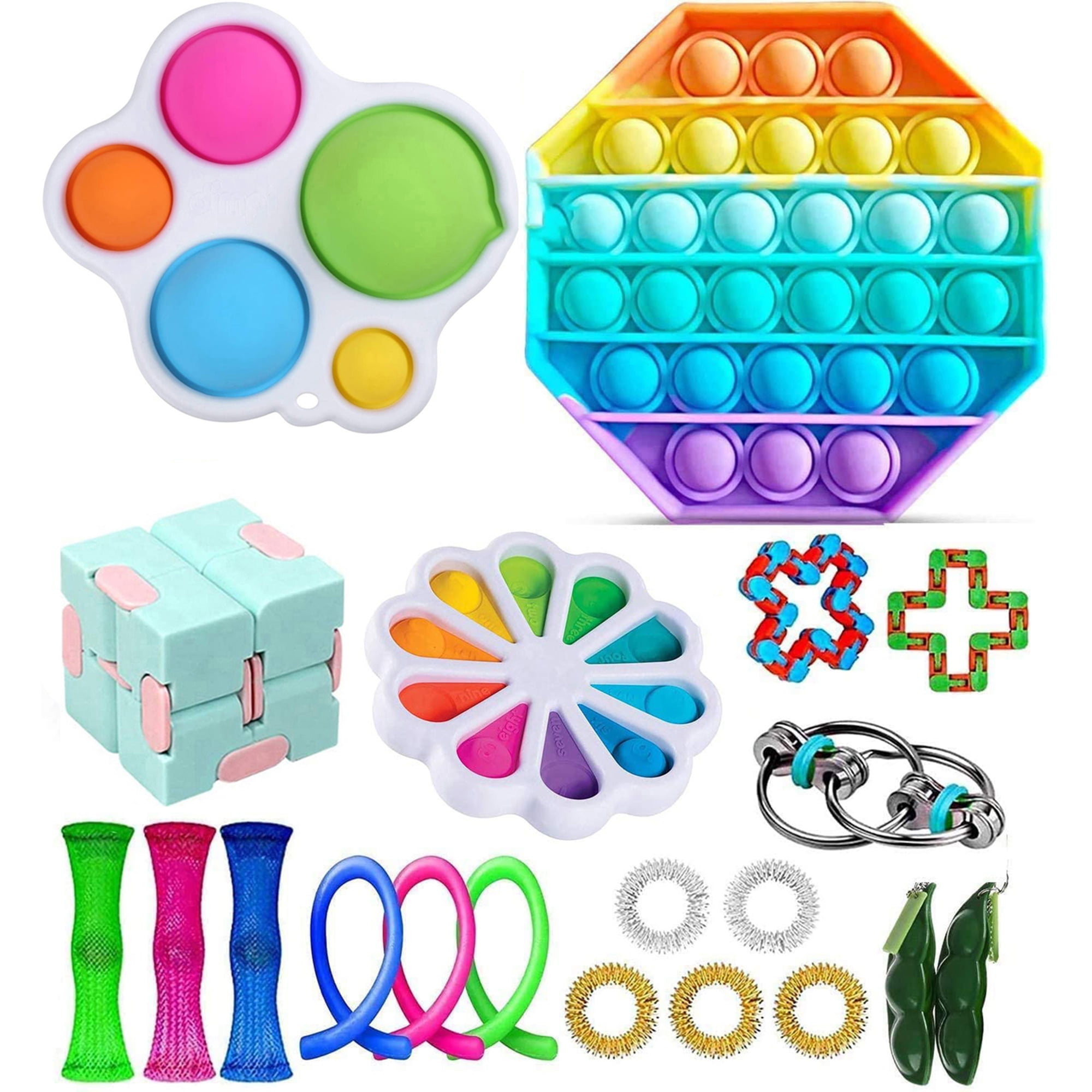 Details about   Kids Adults ADHD Toy Fidget Toy Set Kit Sensory Tools Bundle Kid Sensory Stress 