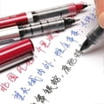 thumbnail image 3 of DELI S656 12-Pack Roller Ball Pens 0.5mm Liquid Ink Writing Pen for Students Red, 3 of 5