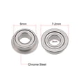 thumbnail image 2 of MF63ZZ Flange Ball Bearing 3x6x2.5mm Full Complement Bearing 5pcs, 2 of 3