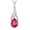 07-ruby-July, variant on VESITIM Infinity Teardrop Necklace for Women 925 Sterling Silver Twisted Pendant July Ruby Birthstone Jewelry Gift