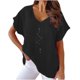 thumbnail image 1 of Camisetas de Cuello en V Mujeres Impresas Manga Corta Camiseta Casual, Ligera Y Básica de las Mujeres Camisetas Casuales, 1 of 4