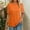 Orange, variant on Short Sleeve Womens Tops Dressy Casual Blouses for Women 2025 Trendy Crew Neck T Shirts Summer Clothes Womens Loose Athletic Tees T Shirts Women Summer Casual Tops for Women Women S Long Sleeve