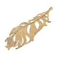 thumbnail image 3 of EHJRE 6 Pack Vintage Vivid Large Feather Charms Collection Metal Feather Pendants for Golden, 3 of 9