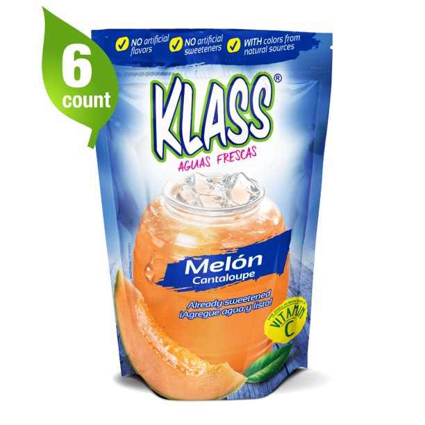 Klass Powdered Drink Mix, Melon, 14.1 Oz, 6 Packs