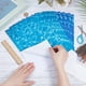 thumbnail image 3 of 10 hojas de 2 colores con efecto de agua ondulada azul, 8,3 x 11,8 pulgadas, papel adhesivo para suelo, papel autoadhesivo recubierto., 3 of 5