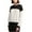 white, variant on DKNY Womens Colorblocked Pullover Blouse, White, Small