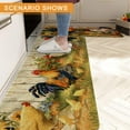 thumbnail image 2 of Farmhouse Kitchen Rugs and Mats Set of 2, Farm Rooster Kitchen Rug Non-Slip Washable Floor Mat for Kitchen Home Decor - 17x30+17x47 Inch, 2 of 7