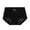 Black, variant on Women's Seamless Boy Short Panties Lace High Waisted Stretch Breathable Cheeky Lady Underwear Briefs Bikini Hipsters Featuring Soft Stretchy Fabric Black L