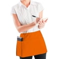 thumbnail image 5 of Hariumiu Waiter Apron Summer Solid Color Short Half Waist Apron with Pockets Storage Apron for Waiters Waitresses Servers Lace-up Design Ideal for Barbecue, 5 of 8