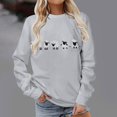 thumbnail image 4 of Vixolx Graphic Sweatshirt for Women Crew Neck Long Sleeve Shirts Oversized Casual Pullover Tops Fall Fashion Clothes, 4 of 6
