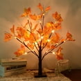 thumbnail image 1 of Lámpara de árbol de hojas de arce LED Rawiri, 50 cm, 24 LED, funciona con pilas, para escritorio, hojas de arce (otoño), luz blanca cálida, guirnalda de luces con hojas para decoración de otoño,, 1 of 5