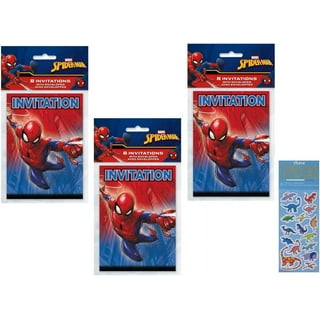 Cartes d'invitation avec enveloppes x6 Spiderman MARVEL : le lot de 6  invitations à Prix Carrefour