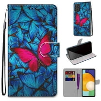 Dteck Slim Wallet Folio Flip Case for Samsung Galaxy A53 5G, Galaxy A53 PU Leather Case with Credit Card Holder, Strong Magnetic Clasps Kickstand Wallet Case for Samsung A53 5G,6-Butterfly