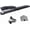 Black, variant on Long Reach Stapler,with 2000 Staples & Stapler Remover Full Strip,20-25 Sheet Capacity,with Built-in Ruler and Adjustable Locking Paper Guide, Gray