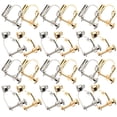 thumbnail image 1 of 12 Pairs of metal Clip On Earring Converter Safe Non-Pierced Ear Clips Earring DIY Material, 1 of 7