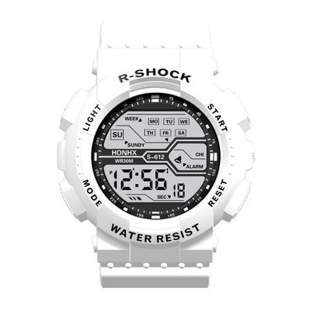 Reloj deportivo para hombre, relojes para hombre, una variedad de estilos de relojes electrónicos deportivos geniales con cuatro botones, reloj de aleación para hombre.