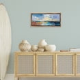 thumbnail image 3 of Stupell Industries Seaside Sunset Abstract Landscape Painting Brown Floater Framed Canvas Art Print Wall Art, 31 x 14, 3 of 10