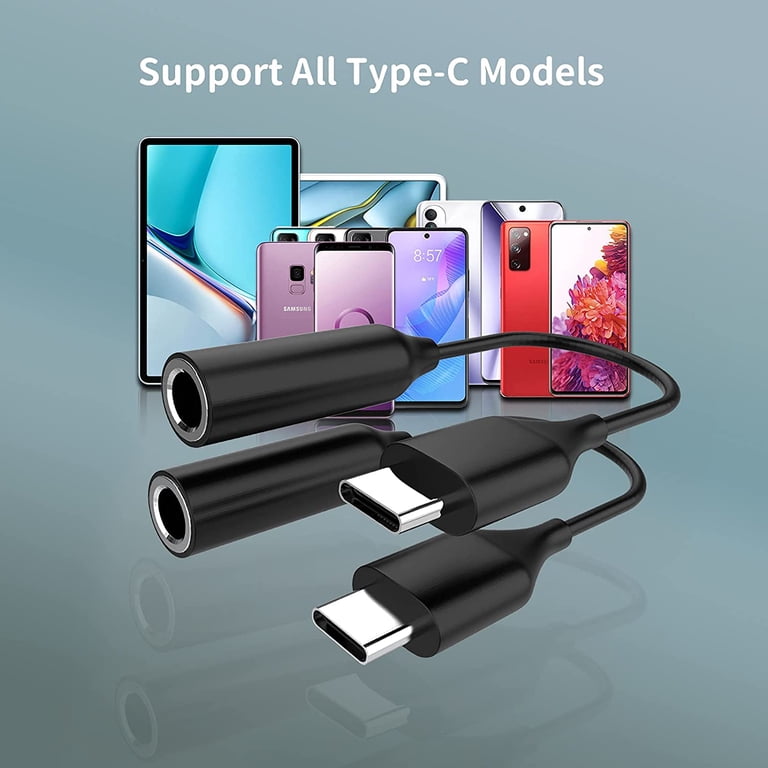 Headphone Adapter USB C to 3.5mm Audio AUX Dongle Jack USBC Type C, adaptador mini jack a usb c - Vimarsana News