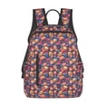 thumbnail image 3 of Balery Skull colorful daisy Lightweight Backpack for Men and Women - Durable and Water-Resistant, Ideal for School, Work, Travel, and Everyday Use, 3 of 9