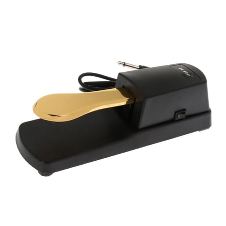 Portable Electric Piano Damper Sustain Pedal for Piano Keyboard Instrument Gold
