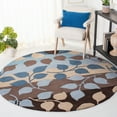 thumbnail image 2 of SAFAVIEH Soho Martha Floral Wool Area Rug, Brown/Blue, 7'6" x 9'6", 2 of 10