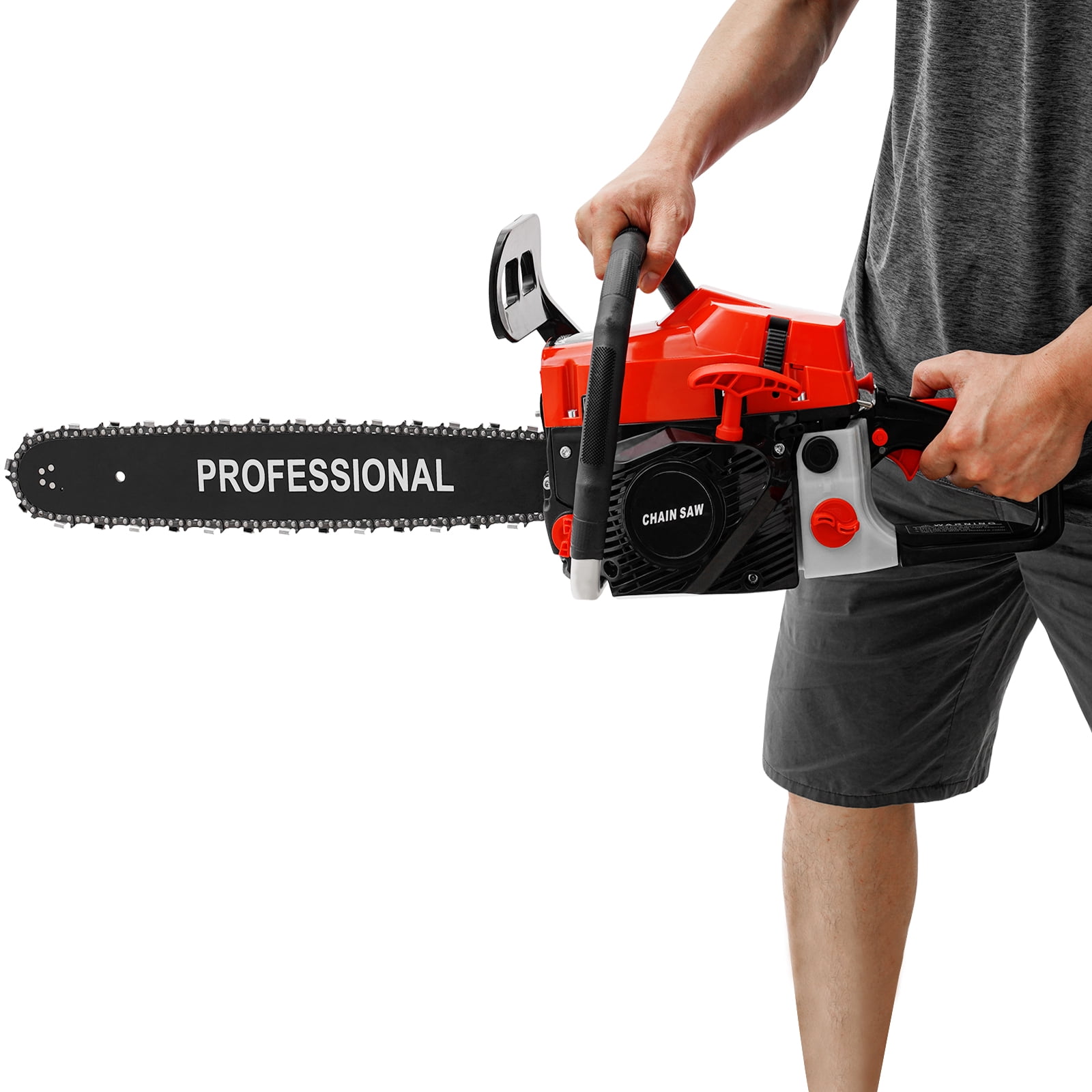 2-Stroke Gasoline Chainsaw 58 CC 20" Bar Power Engine Wood Cutting Gas Chain Saw for gardens, farms, parks