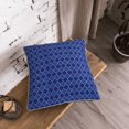 thumbnail image 5 of KLL Blue Lantern Shapes Decorative Throw Pillow Covers Velvet Soft for Couch Sofa Bedroom Living Room Outdoor (No pillow core)- 16"x16", 5 of 5