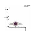 thumbnail image 2 of JewelersClub Ruby Ring Birthstone Jewelry – 0.75 Carat Ruby 14K Gold Plated Silver Ring Jewelry with White Diamond Accent – Gemstone Rings with Hypoallergenic 14K Gold Plated Silver Band, 2 of 4