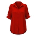 thumbnail image 5 of Bovxnpu Womens Long Sleeve Shirts Loose Sun Protection Cardigan Sleepwear, 5 of 9