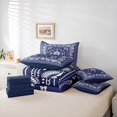 thumbnail image 6 of Erosebridal Navy Bandana 7-Piece Twin Bedding,Nature Art Bedding Comforter Set,Navy Blue Reversible, 6 of 7
