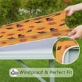 thumbnail image 6 of Halloween Themed Table Cover with Elastic Hem 34x34 Inch Square - Features Spooky Ghosts and Pumpkins Pattern for Seasonal Decor, 6 of 6