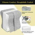 thumbnail image 2 of Knee Pillow for Side Sleepers, Leg Pillow for Sciatica, Back, HIPS, Knees, Joints Pain Relief,Pillows for Between Legs While Sleeping Spine Alignment Support & Relieves Pressure(Grey), 2 of 9