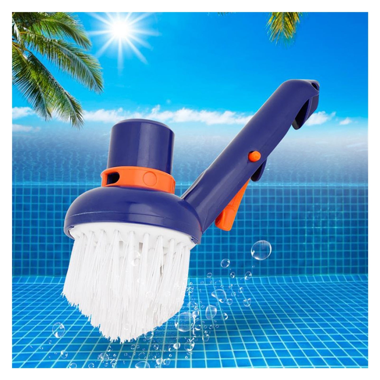 Practical Swimming Pool Brush Small Suction Head Brush Vacuum Cleaner Multifunctional Cleaning Accessories ,Great Suction Power